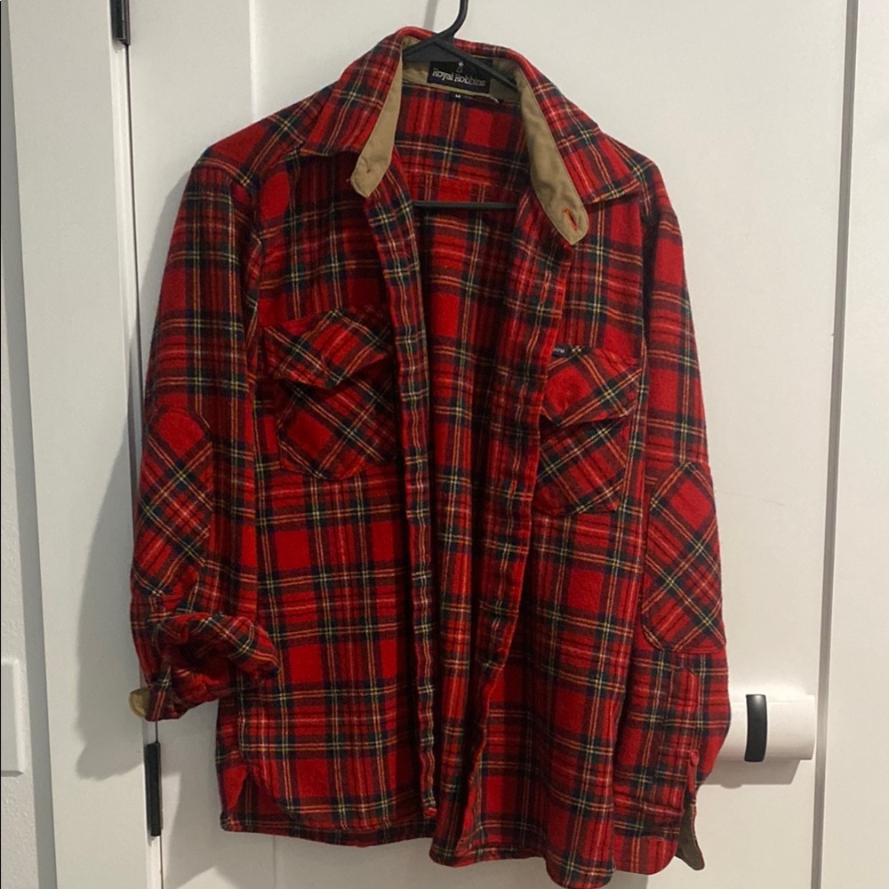Royal Robbins Red Plaid Flannel Shirt